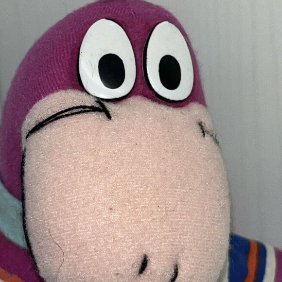 Vtge The Flintstones DINO Denver Broncos Plush Team NFL 1994 Hanna Barbera w/tag - Picture 2 of 14